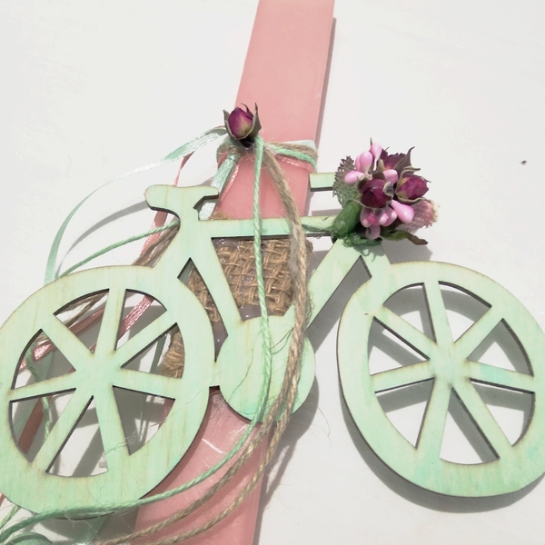Ρομαντική λαμπάδα " βόλτα με ποδήλατο με άρωμα κανέλας" - κορίτσι, λαμπάδες, romantic, για εφήβους - 2