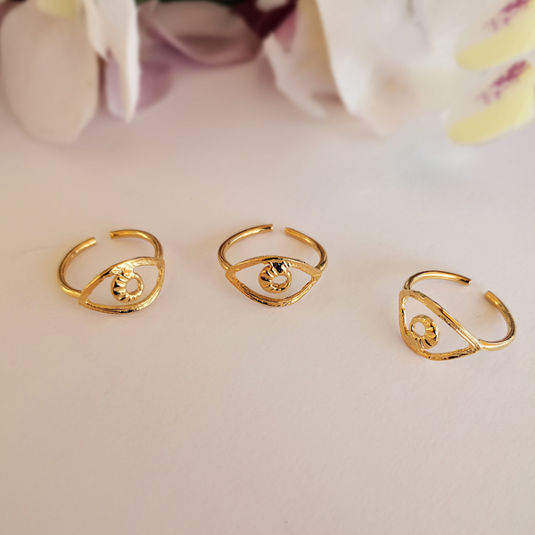 Εvil Eye Ring - Boho style ring - δαχτυλίδι, φθηνά - 4