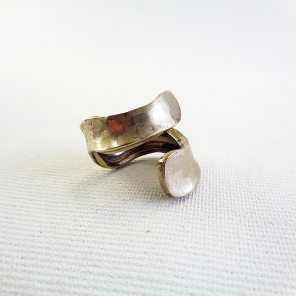 ανοιχτό δαχτυλίδι από ασήμι - ασήμι, chevalier, αυξομειούμενα - 3