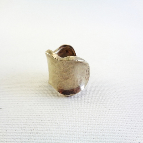 Ασημένιο ανοιχτό σφυρηλατιμενο δαχτυλίδι - ασήμι, chevalier, αυξομειούμενα - 2