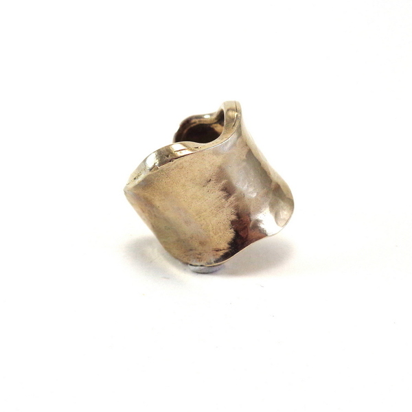 Ασημένιο ανοιχτό σφυρηλατιμενο δαχτυλίδι - ασήμι, chevalier, αυξομειούμενα