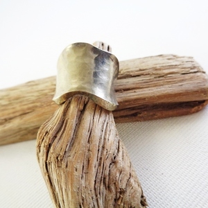 Ασημένιο ανοιχτό σφυρηλατιμενο δαχτυλίδι - ασήμι, chevalier, αυξομειούμενα - 4