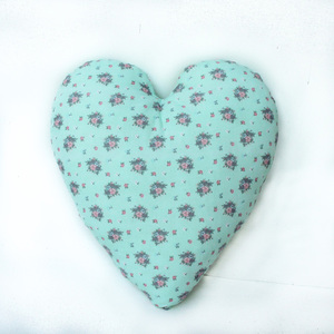 Μαξιλάρι καρδιά φλοράλ - καρδιά, κορίτσι, φλοράλ, romantic, μαξιλάρια