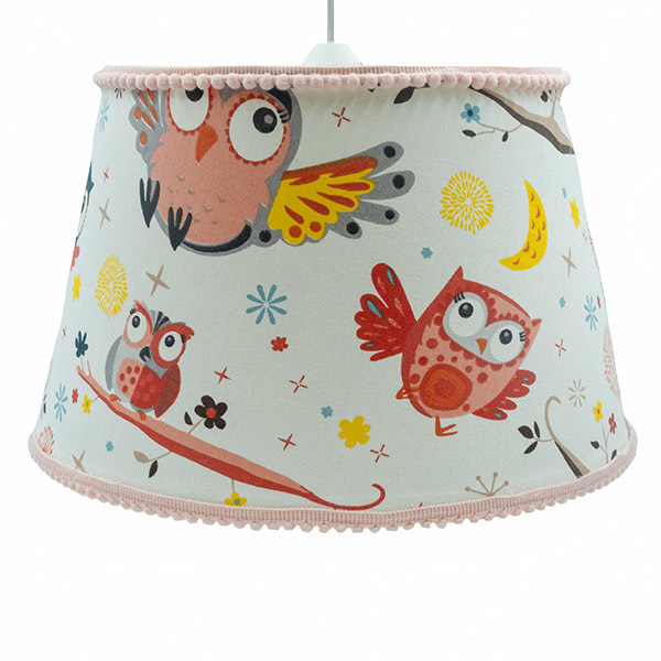 Φωτιστικό οροφής happy owl - κορίτσι, παιδικά φωτιστικά, ζωάκια