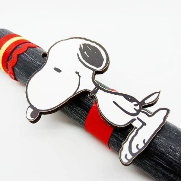 Αρωματικό λαμπαδάκι Snoopy - κορίτσι, αγόρι, λαμπάδες, για παιδιά, ήρωες κινουμένων σχεδίων - 3