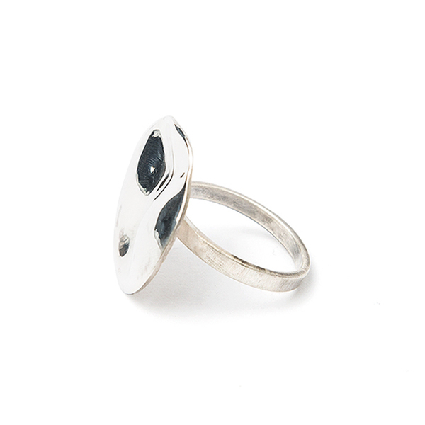 Χειροποίητο Δαχτυλίδι από Ασήμι 925 με Κυκλικό Στοιχείο Wave Ring - ασήμι, δώρο, minimal, boho, μεγάλα, αυξομειούμενα, φθηνά - 2