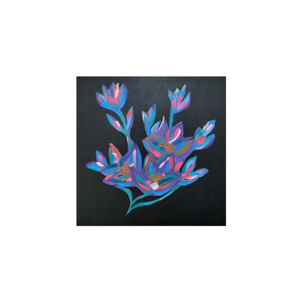 Αυθεντικός Πίνακας: Floral abyss - Ζωγραφική σε καμβά - πίνακες & κάδρα, καμβάς, λουλούδια, πίνακες ζωγραφικής