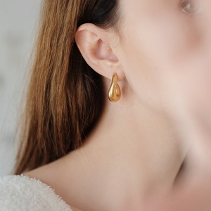 Bold earrings - επιχρυσωμένα, επάργυρα, μικρά, κρεμαστά - 3