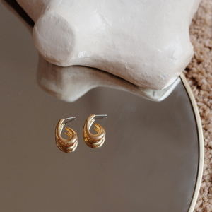 Bold earrings - επιχρυσωμένα, επάργυρα, μικρά, κρεμαστά - 2