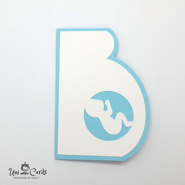 Ευχετήρια κάρτα Εγκυμοσύνη - κορίτσι, αγόρι, βρεφικά, γέννηση - 3