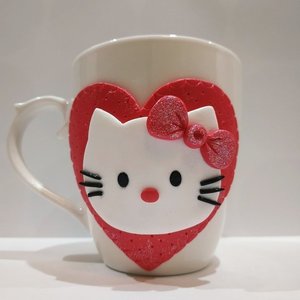 Χειροποίητη 3D κούπα "SWEETIE HELLO KITTY" - πηλός, κούπες & φλυτζάνια