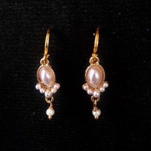 Σκουλαρίκια minimal με πέρλες/Minimal pearl earrings - minimal, κοντά, κρεμαστά, πέρλες