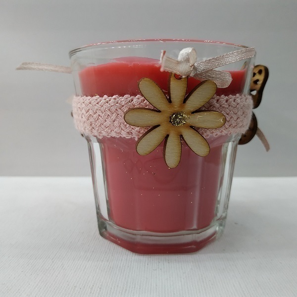 Χειροποίητο κερί Κόκκινη πεταλούδα - αρωματικά κεριά - 2