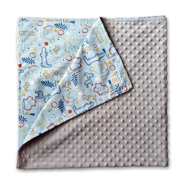 Βρεφική κουβέρτα minky με ύφασμα της επιλογής σας - κορίτσι, δώρο, δώρα για βάπτιση, δώρο γέννησης, κουβέρτες