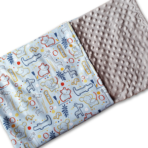 Βρεφική κουβέρτα minky με ύφασμα της επιλογής σας - κορίτσι, δώρο, δώρα για βάπτιση, δώρο γέννησης, κουβέρτες - 2