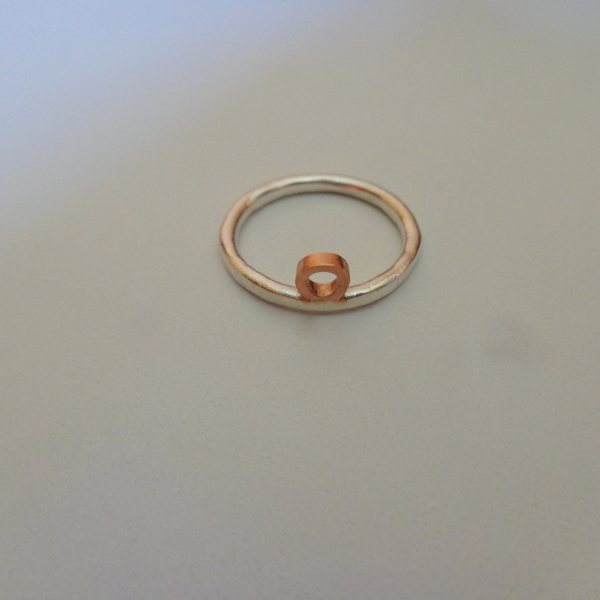 Δίχρωμο δαχτυλίδι - ασήμι, επιχρυσωμένα, ασήμι 925, boho, σταθερά, φθηνά - 2
