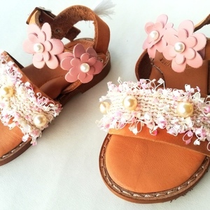 Sweetie sandals - δέρμα, boho, για παιδιά - 2