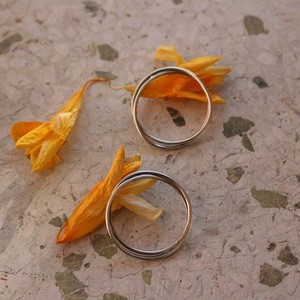 καρφωτά σκουλαρίκια με διπλούς κρίκους - αλπακάς, καρφωτά - 3