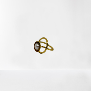Δαχτυλίδι Σεβαλιέ με μαργαριτάρι ❣❣❣ - μαργαριτάρι, chevalier, επιχρυσωμένα, μπρούντζος, αυξομειούμενα, φθηνά - 3