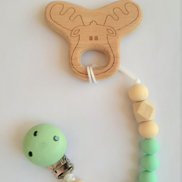 Μασητικό οδοντοφυιας με κλιπ - κορίτσι, αγόρι, δώρο, μασητικά μωρού