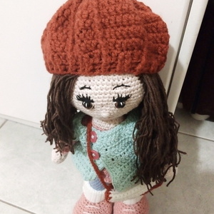 Χειροποίητη πλεκτή κούκλα amigurumi - κουκλίτσα, δώρα γενεθλίων, amigurumi - 3