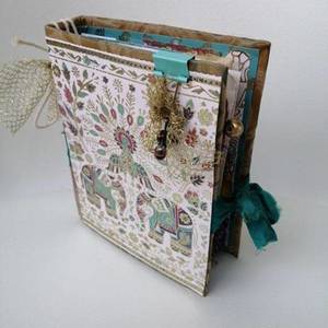 BOHO JUNK JOURNAL - χειροποίητα, boho