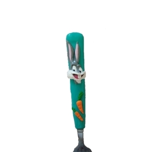 Παιδικό πιρούνι ή κουτάλι Bugs Bunny - δώρο, πηλός