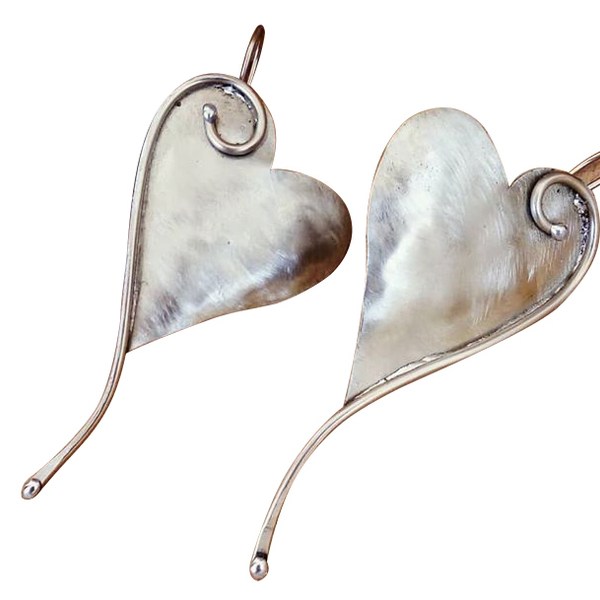 Σκουλαρίκια ιδιαίτερες καρδιές - ιδιαίτερο, καρδιά, κρεμαστά, faux bijoux