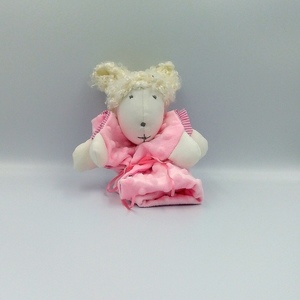 ΚουβερτακιΠροβατακι νανι διαστ.;0,37Χ0,30χρωμα ροζ - κορίτσι, δώρο γέννησης, μασητικά μωρού - 4