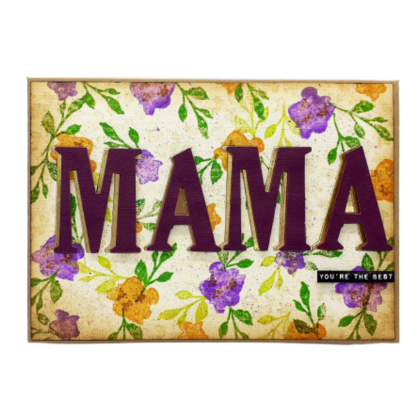 Kάρτα για τη γιορτή της Μητέρας - "ΜΑΜΑ" - μαμά, γιορτή της μητέρας, ευχετήριες κάρτες