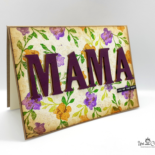 Kάρτα για τη γιορτή της Μητέρας - "ΜΑΜΑ" - μαμά, γιορτή της μητέρας, ευχετήριες κάρτες - 3