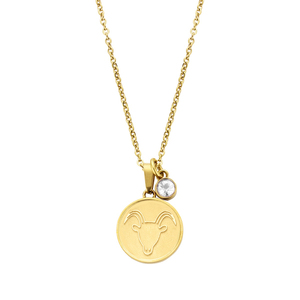 CAPRICORN NECKLACE By Natalie Gersa - επιχρυσωμένα, ατσάλι