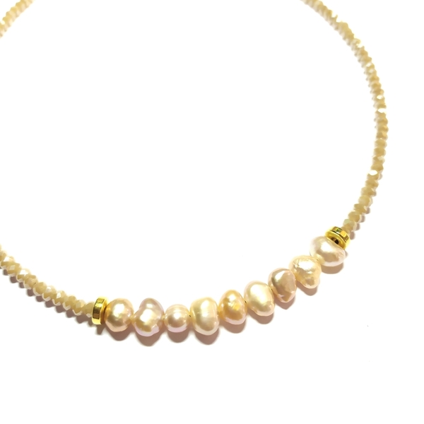 Glam pearls - μαργαριτάρι, romantic, κοντά, πέρλες