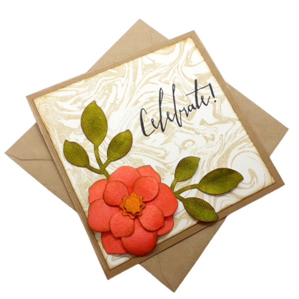 Ευχετήρια κάρτα - Asian Flower - τριαντάφυλλο, λουλούδια, γάμος, γενέθλια, δώρα επετείου, επέτειος, γενική χρήση, γιορτή της μητέρας