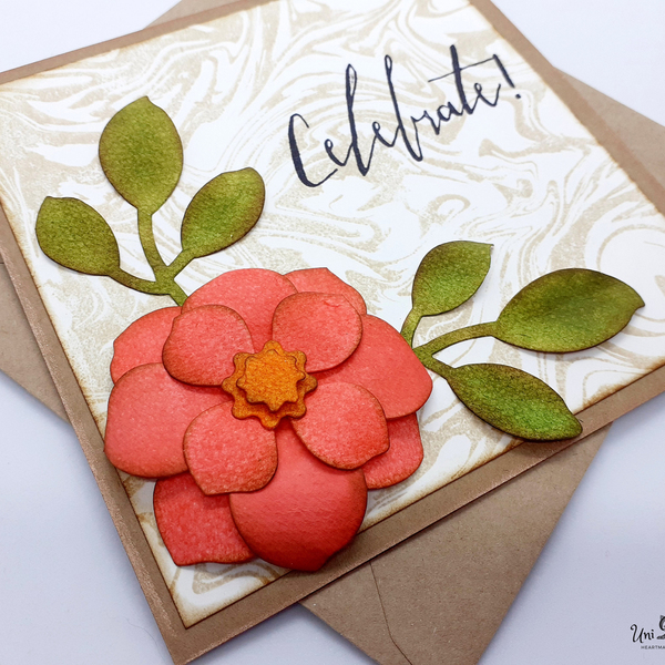 Ευχετήρια κάρτα - Asian Flower - τριαντάφυλλο, λουλούδια, γάμος, γενέθλια, δώρα επετείου, επέτειος, γενική χρήση, γιορτή της μητέρας - 3