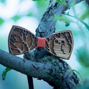 Παπιγιόν Ανδρικό από Ξύλο Owl - ξύλο - 2