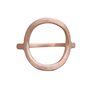 Ροζ χρυσό φαρδύ δαχτυλίδι κύκλος ασήμι 925 - ασήμι, επιχρυσωμένα, γεωμετρικά σχέδια, μικρά, boho, boho, σταθερά, μεγάλα - 2