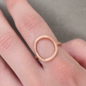 Ροζ χρυσό φαρδύ δαχτυλίδι κύκλος ασήμι 925 - επιχρυσωμένα, ασήμι, μικρά, σταθερά, boho, boho, γεωμετρικά σχέδια, μεγάλα