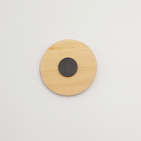 Ξύλινο μαγνητάκι με παράσταση από βότσαλα, ζευγάρι (9cm) - ξύλο, χειροποίητα, δώρα επετείου, διακοσμητικά, ιδεά για δώρο, αγ. βαλεντίνου - 4
