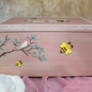 ΣΕΤ ΒΑΠΤΙΣΗΣ ΓΙΑ ΚΟΡΙΤΣΙ «MY CUTE BEE» - κορίτσι, βαπτιστικά, σετ βάπτισης - 2