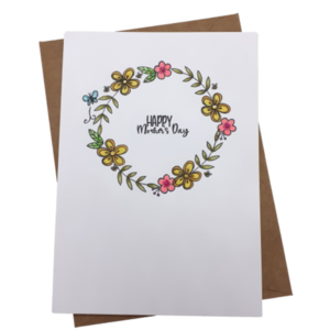 Κάρτα για τη γιορτή της Μητέρας - Λουλουδάκια - μαμά, μητέρα, γιορτή της μητέρας, ευχετήριες κάρτες