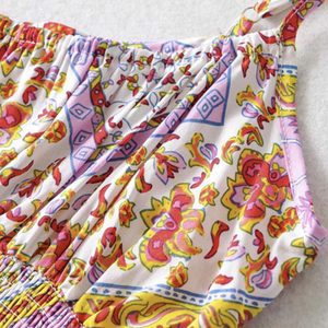Boho set crop top με παντελόνα - boho - 3