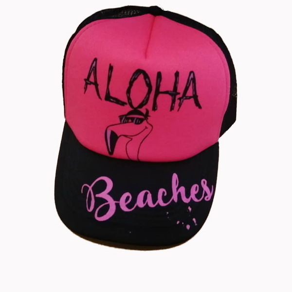Custom / Handpainted καπέλο - ζωγραφισμένα στο χέρι, παραλία, καπέλο