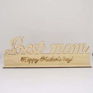 Ξύλινο σταντ " best mom" . - μαμά, διακοσμητικά, γιορτή της μητέρας - 2