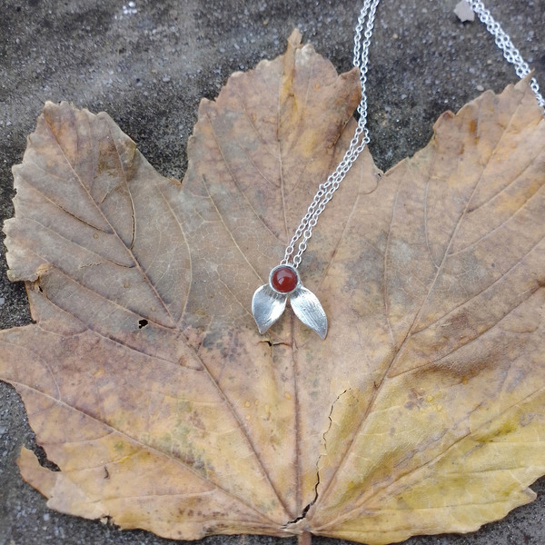 Ασημένιο Κρεμαστό - charms, ασήμι 925, πέτρες, κοντά, λουλούδι - 2