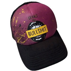 Custom / Handpainted καπέλο Exhale the Bullshit - ζωγραφισμένα στο χέρι, δώρο, customized, καπέλο