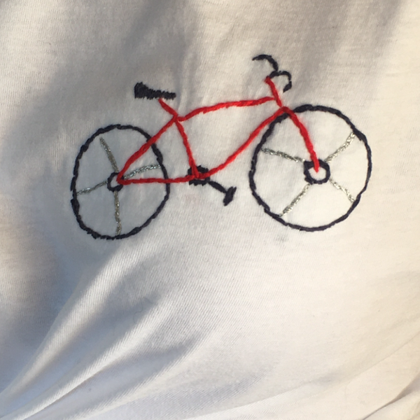 T-shirt κεντημένο με σχέδιο ποδήλατο - βαμβάκι, t-shirt - 3