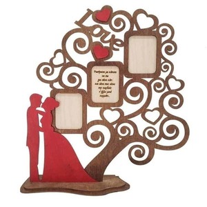Δώρο Αγίου Βαλεντίνου Δέντρο Κορνίζα - ξύλο, ζευγάρια, δώρα αγίου βαλεντίνου, σετ δώρου