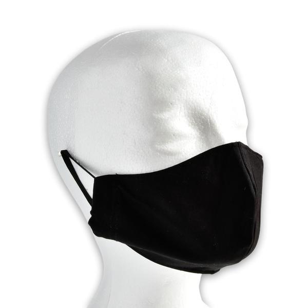 Σετ 2 βαμβακερές μάσκες προσώπου μαύρες / άσπρες - ύφασμα, για παιδιά, για ενήλικες, μάσκα προσώπου, μάσκες προσώπου - 4