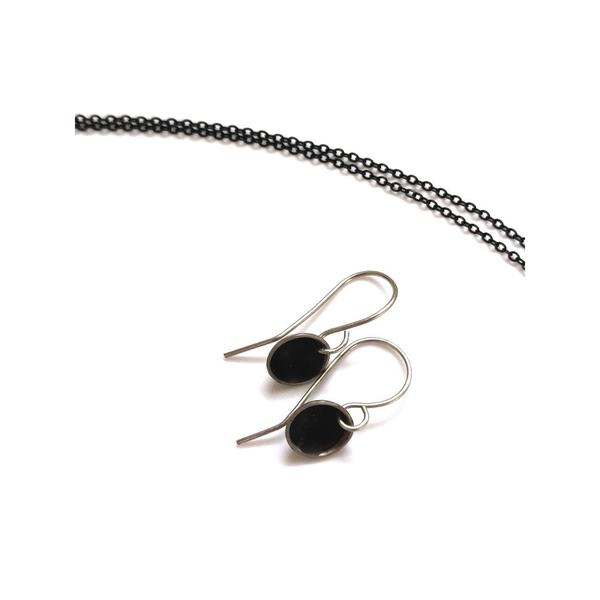 Nova earrings - αλπακάς, μικρά, boho, κρεμαστά - 3
